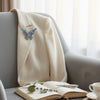 Brooch Light Blue Stone Butterfly Silver Brooch