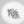 Brooch Clear Crystal High Heel Flower Silver Pin
