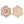 AKA Pink Green Marquise Crystal XL Brooch Women