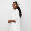 White Camellia Flower Sparkle Brooch Hair Clip
