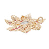 AKA Pointed Flower Pink Green Crystal Brooch
