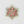 Brooch Pink Green Flower Gold Pin