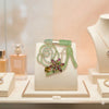 AKA Luminous Lipstick High Heel Green Gold Brooch
