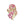 AKA Brilliant Looped Ribbon Pink Green Brooch Pin