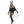 Dark Devil 6 Pc Black Teddy bodysuit Pentagram Contrast Lace Costume Set Size SM