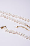 Small-sized natural pearl bracelet, necklace set