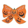 Pumpkin with Enameled Bow Single Brooch