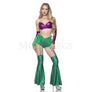 Magestic Mermaid 6 Pc Metallic Mermaid Scales Halloween Women's Costume Size XS
