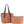 DIONA J 2IN1 LEATHER SMOOTH HANDLE SATCHEL W ZIPPER BAG SET COLOR BROWN