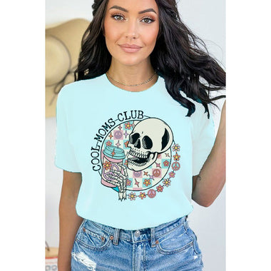 Diona J Mothers Day Cool Moms Club Graphic Tee Shirt Color Soft Cream Size M