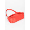 DIONA J SATIN BOW TIE CONVERTIBLE SHOULDER BAG COLOR RED