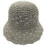 DIONA J STRAW BUCKET HAT ONE SIZE COLOR GRAY