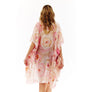 DIONA J MULTI PRINTED KIMONO ONE SIZE COLOR PINK
