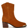 Emberly Suede Square Toe Ankle Boots