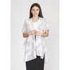 DIONA J FASHION LEAF PRINT KIMONO ONE SIZE COLOR BEIGE