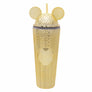 Diona J Cute Ear Tumbler With Straw And Lid Yellow