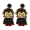Halloween Seed Bead Vampire Statement Earring