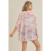 DIONA J TIE DYE KIMONO ONE SIZE COLOR PINK