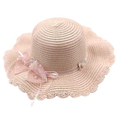 DIONA J KIDS STRAW HAT ONE SIZE COLOR ROSE