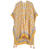 DIONA J TILE PRINT KIMONO ONE SIZE COLOR ORANGE