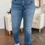 Judy Blue Full Size Mid-Rise Waist Straight Jeans