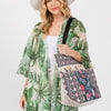DIONA J BOHO FRINGE TOTE BAG ONE SIZE MULTICOLOR