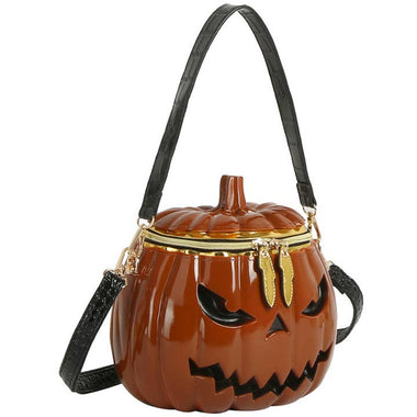 Pumpkin Jack O Lantern Shoulder Crossbody Bag