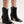 Beast Fashion Faux Leather Metal Toe Ankle Boots