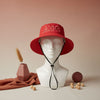 DST 1913 Sorority Red Mesh Embroidered Bucket Hat