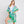 DIONA J HAND DRAWN WATERCOLOR FLOWER GARDEN KIMONO ONE SIZE COLOR GREEN