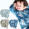 Diona J 8Y-12Y Unisex Kids Marbling Tiedye Sung Fit Sleepwear Pajamas Set Size S