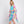 DIONA J HAND DRAWN TROPICAL LEAVES KIMONO ONE SIZE COLOR TURQUOISE