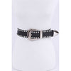 DIONA J PLUS SIZE CRYSTAL BELT COLOR BLACK/SILVER