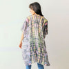DIONA J IMPRESSIONIST ABSTRACT PRINT KIMONO ONE SIZE COLOR BLACK
