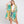 DIONA J HAND DRAWN WATERCOLOR TROPICAL LEAVES KIMONO ONE SIZE COLOR BEIGE