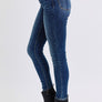 Judy Blue Full Size Run Mid-Rise Waist Skinny Jeans with Thermal Lining