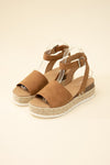 TOPIC-S ESPADRILLE ANKLE STRAP SANDALS