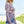 Davi & Dani Sequin Mock Neck Long Sleeve Mesh Top