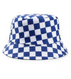 Checker bucket hats fisherman hat