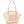 DIONA J TWO TEXTURED STRAW SATCHEL BAG COLOR PINK