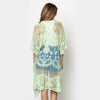 DIONA J FLORAL LACE KIMONO ONE SIZE COLOR SAGE