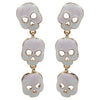 Halloween Skull Shaped Drop Earring