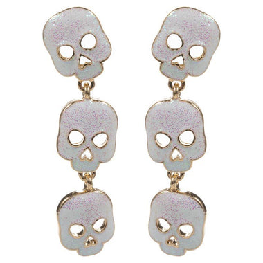 Halloween Skull Shaped Drop Earring