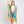 DIONA J HAND DRAWN WATERCOLOR TROPICAL LEAVES KIMONO ONE SIZE COLOR YELLOW