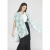 DIONA J FASHION LEAF PRINT KIMONO ONE SIZE COLOR GREEN