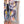 DIONA J GEOMETRIC TRIM TIE DYE PRINT KIMONO CARDIGAN ONE SIZE COLOR NAVY
