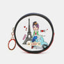 Nicole Lee USA Keychain Round Coin Purse