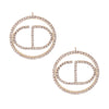 Gold Metal Round CD Studs