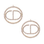 Gold Metal Round CD Studs