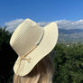MULTI COLOR BRAIDED BAND PANAMA HAT